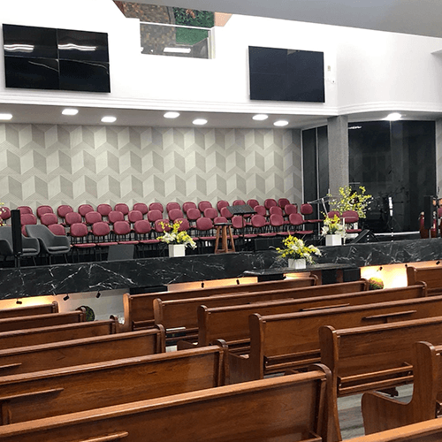 Igreja com projeto de sonorização Deep Sound